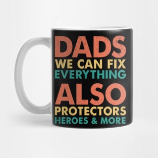 Dads Daddy Protector Hero And More Funny Sarcasm Mug